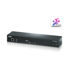 Unidad de control KVM por IP VGA ATEN de un puerto con resolución 1920 x 1200, acceso compartido desde consolas local y remota. SKU KN1000A-AX-G