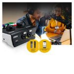 ATEN Mezclador de audio para pódcast con IA, modelo MicLIVE de 6 canales, SKU UC8000-AT