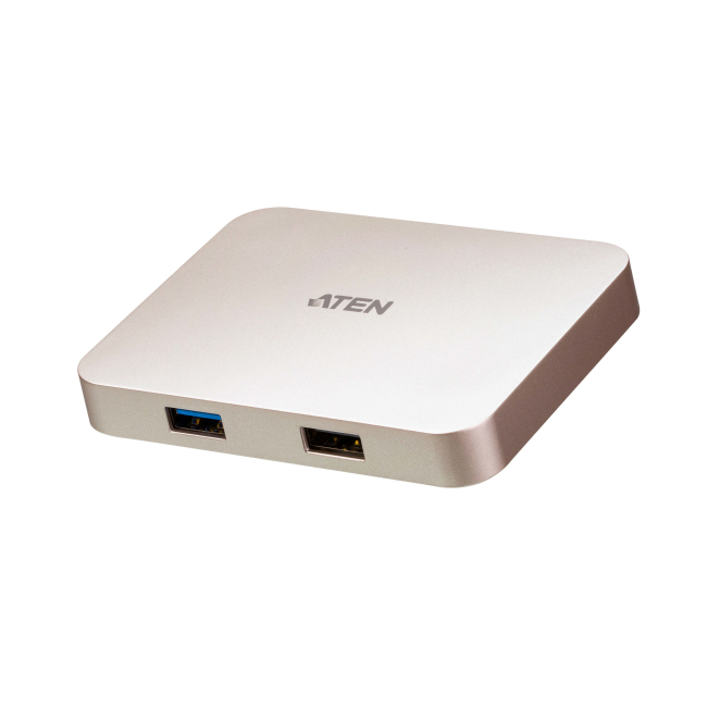 ATEN Docking Station ultracompacta USB-C con Power Pass-Through ATEN Docking Station ultracompacta USB-C con power pass-through. Producto UH3235-AT. Diseño compacto y eficiente.