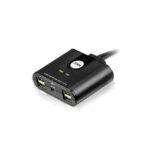 ATEN switch de periféricos USB 2.0 con 2 x 2 puertos, modelo US224-AT