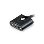 Switch de periféricos ATEN USB 2.0 de 4 x 4 puertos, modelo US424-AT, tamaño compacto y fácil de usar