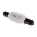 Axis adaptador e inyector de PoE con SKU 01148-001, ideal para cámaras y dispositivos de red.