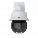 Imagen de la cámara de seguridad IP Axis 01924-003 con resolución de 1920 x 1080 píxeles, diseñada para uso en pared tanto en interior como en exterior.