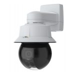 Imagen de la cámara de seguridad IP Axis 01924-003 con resolución de 1920 x 1080 píxeles, diseñada para uso en pared tanto en interior como en exterior.