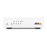 Axis switch no administrado modelo 02101-002, Fast Ethernet 10/100, con soporte PoE y diseño en color blanco