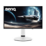 Pantalla BenQ EX271UZ OLED 4K Ultra HD de 26.5 pulgadas, resolución 3840 x 2160 píxeles, SKU 9H.LP2LA.TBE, en colores negro y blanco