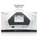 Pantalla BenQ EX271UZ OLED 4K Ultra HD de 26.5 pulgadas, resolución 3840 x 2160 píxeles, SKU 9H.LP2LA.TBE, en colores negro y blanco