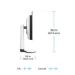 Pantalla BenQ EX271UZ OLED 4K Ultra HD de 26.5 pulgadas, resolución 3840 x 2160 píxeles, SKU 9H.LP2LA.TBE, en colores negro y blanco