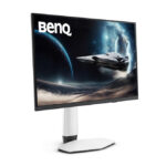 Pantalla BenQ EX271UZ OLED 4K Ultra HD de 26.5 pulgadas, resolución 3840 x 2160 píxeles, SKU 9H.LP2LA.TBE, en colores negro y blanco