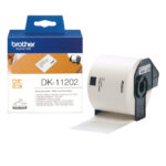 Brother DK-11202 cinta para impresora de etiquetas, impresiones en negro sobre blanco, SKU DK11202