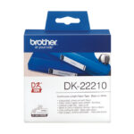Brother DK-22210 cinta para impresora de etiquetas en color negro sobre blanco, SKU DK22210