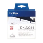 Brother DK-22214 cinta para impresora de etiquetas negro sobre blanco, duradera y versátil, SKU DK22214
