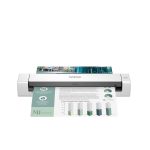 Escáner Brother DS-740D, alimentado con hojas, resolución de 600 x 600 DPI, tamaño A4, color negro y blanco. SKU DS740DTJ1