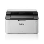 Imagen de la impresora láser Brother HL-1110 con resoluciones de 2400 x 600 DPI, ideal para impresión en A4. SKU HL1110G1.