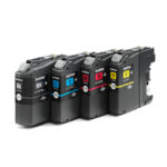 Paquete de 4 cartuchos de tinta original Brother, colores negro, cian, magenta y amarillo, SKU LC121VALBP