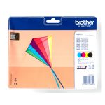 Imagen del Brother LC-223VALBP cartucho de tinta original de 4 piezas en colores Negro, Cian, Magenta y Amarillo. SKU: LC223VALBP