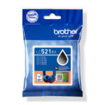 Imagen del cartucho de tinta negro original Brother LC521BK, con SKU LC521BK, ideal para impresoras Brother