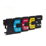 Brother LC980VALBP cartucho de tinta original en cuatro colores que incluyen negro, cian, magenta y amarillo. SKU: LC980VALBP