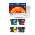 Brother LC980VALBP cartucho de tinta original en cuatro colores que incluyen negro, cian, magenta y amarillo. SKU: LC980VALBP