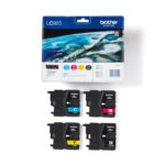 Brother LC985VALBPDR cartucho de tinta original con 4 piezas en negro, cian, magenta y amarillo