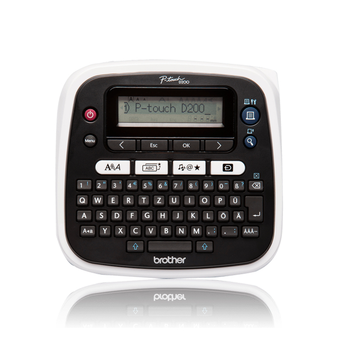 Brother PT-D200BWVP impresora de etiquetas Transferencia térmica 180 x 180 DPI 20 mm/s TZe 1 Brother PT-D200BWVP impresora de etiquetas en uso