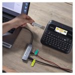 Impresora de etiquetas Brother PT-D610BTVP con transferencia térmica, resolución de 180 x 360 DPI y velocidad de 30 mm/s. Modelo PTD610BTVPUR1