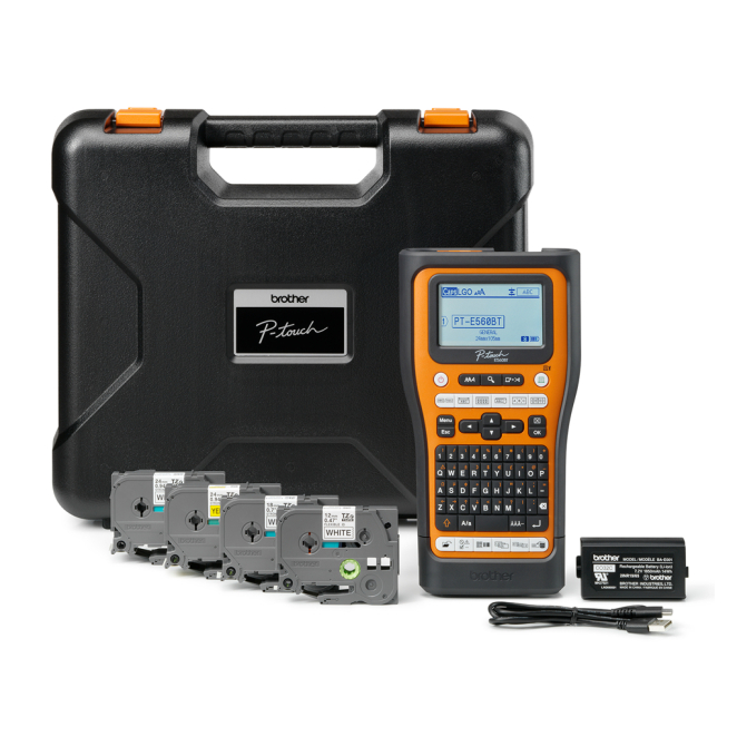 Brother PT-E560BTSP impresora de etiquetas Transferencia térmica 180 x 180 DPI 30 mm/s Inalámbrico y alámbrico HSE/TZe Bluetooth QWERTY 5 Razones para comprar Brother PT-E560BTSP impresora de etiquetas Transferencia térmica 180 x 180 DPI 30 mm/s Inalámbrico y alámbrico HSE/TZe Bluetooth QWERTY