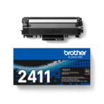 Brother TN-2411 cartucho de tóner original negro, una pieza, SKU TN2411, ideal para impresión de alta calidad.