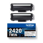 Cartuchos de tóner Brother TN-2420TWIN, paquete de 2 piezas, original y alto rendimiento, SKU TN2420TWIN