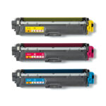 Cartucho de tóner Brother TN-242CMY original en colores cian, magenta y amarillo. SKU: TN242CMY