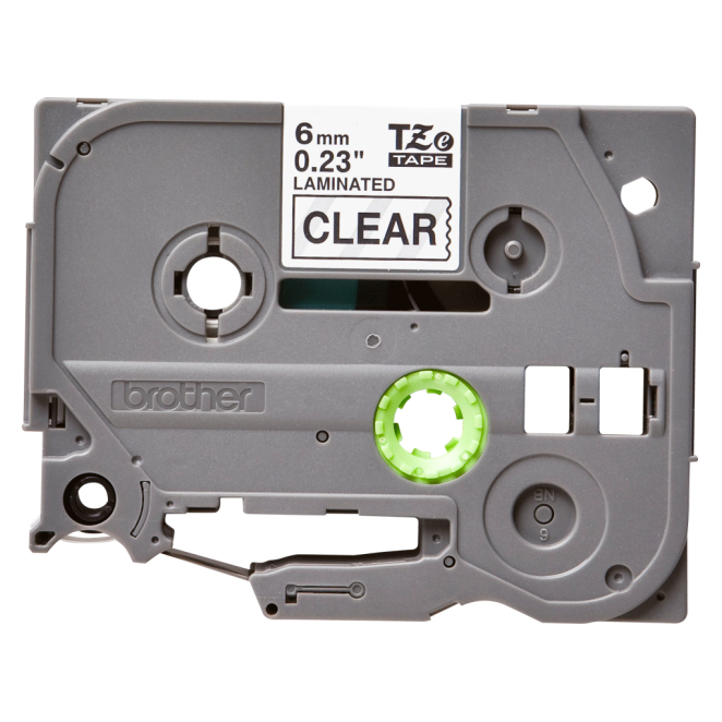 Brother TZE-111 cinta para impresora de etiquetas Negro sobre transparente 2 Brother TZE-111 cinta para impresora de etiquetas Negro sobre transparente, laminada