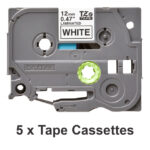 Brother TZE-231M5 cinta para impresora de etiquetas negro sobre blanco, SKU TZE231M5