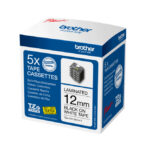 Brother TZE-231M5 cinta para impresora de etiquetas negro sobre blanco, SKU TZE231M5