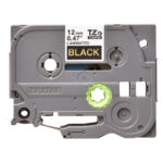 Brother TZE-334 cinta para impresora de etiquetas en oro sobre negro, SKU TZE334