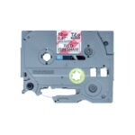 Cinta Brother TZE-MPRG31 para impresora de etiquetas, color negro sobre rojo. SKU: TZEMPRG31