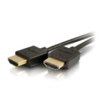 C2G Cable HDMI flexible de alta velocidad de 1,8 metros con conectores de bajo perfil, soporta resolución 4K y frecuencia de actualización de 60 Hz. SKU 41364.