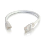 C2G Cable de conexión de red de 0,5 metros, Cat6, sin blindaje, con funda UTP y color blanco. SKU 83485