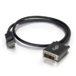C2G Cable adaptador DisplayPort macho a DVI-D Single Link macho de 2 metros, color negro, SKU 84329