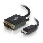 C2G Cable adaptador DisplayPort macho a DVI-D Single Link macho de 2 metros, color negro, SKU 84329