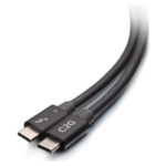 C2G Cable Thunderbolt 4 USB-C de 0,8 m (2,5 ft) con conexión a 40 Gbps. SKU: C2G28886