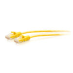 C2G cable de conexión Ethernet delgado sin apantallar, Cat6a, longitud de 3 metros, color amarillo, SKU C2G30171