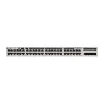 Imagen del Cisco Catalyst C9200 Switch gestionado L3 con puertos Gigabit Ethernet 10/100/1000, color gris. SKU: C9200-48P-E