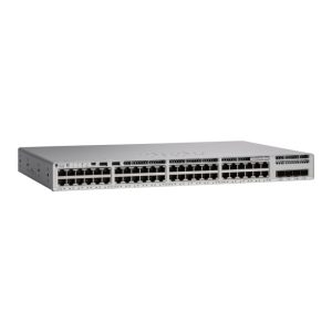 Switch Cisco Catalyst 9200L Gestionado L3 Gigabit Ethernet, 48 Puertos, PoE, color gris. SKU: C9200L-48PL-4X-E