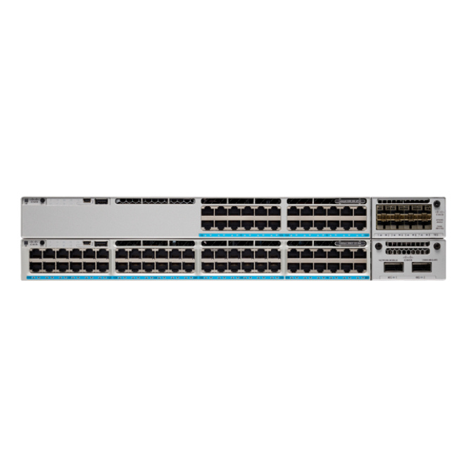 Cisco Catalyst C9300-48S-E - Switch Gestionado L2/L3 con 48 Puertos SFP Switch gestionado gris Cisco Catalyst C9300-48S-E con 48 puertos SFP, capa 2/3, SKU C9300-48S-E