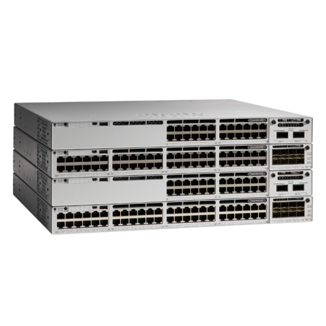 Cisco Catalyst 9300 Switch L3 con PoE Imagen del switch Cisco Catalyst 9300 gestionado L3 con energía sobre Ethernet (PoE), SKU C9300X-48HX-A