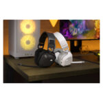 Corsair auriculares inalámbricos modelo CA-9011296-EU, diadema para juego Bluetooth y color blanco