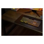 Teclado para juegos Corsair K70 MAX, conexión USB, layout en inglés de EE. UU., color negro, con iluminación RGB, SKU CH-910961G-NA