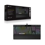 Teclado para juegos Corsair K70 MAX, conexión USB, layout en inglés de EE. UU., color negro, con iluminación RGB, SKU CH-910961G-NA