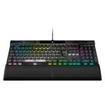 Teclado para juegos Corsair K70 MAX, conexión USB, layout en inglés de EE. UU., color negro, con iluminación RGB, SKU CH-910961G-NA