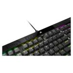 Teclado para juegos Corsair K70 MAX, conexión USB, layout en inglés de EE. UU., color negro, con iluminación RGB, SKU CH-910961G-NA
